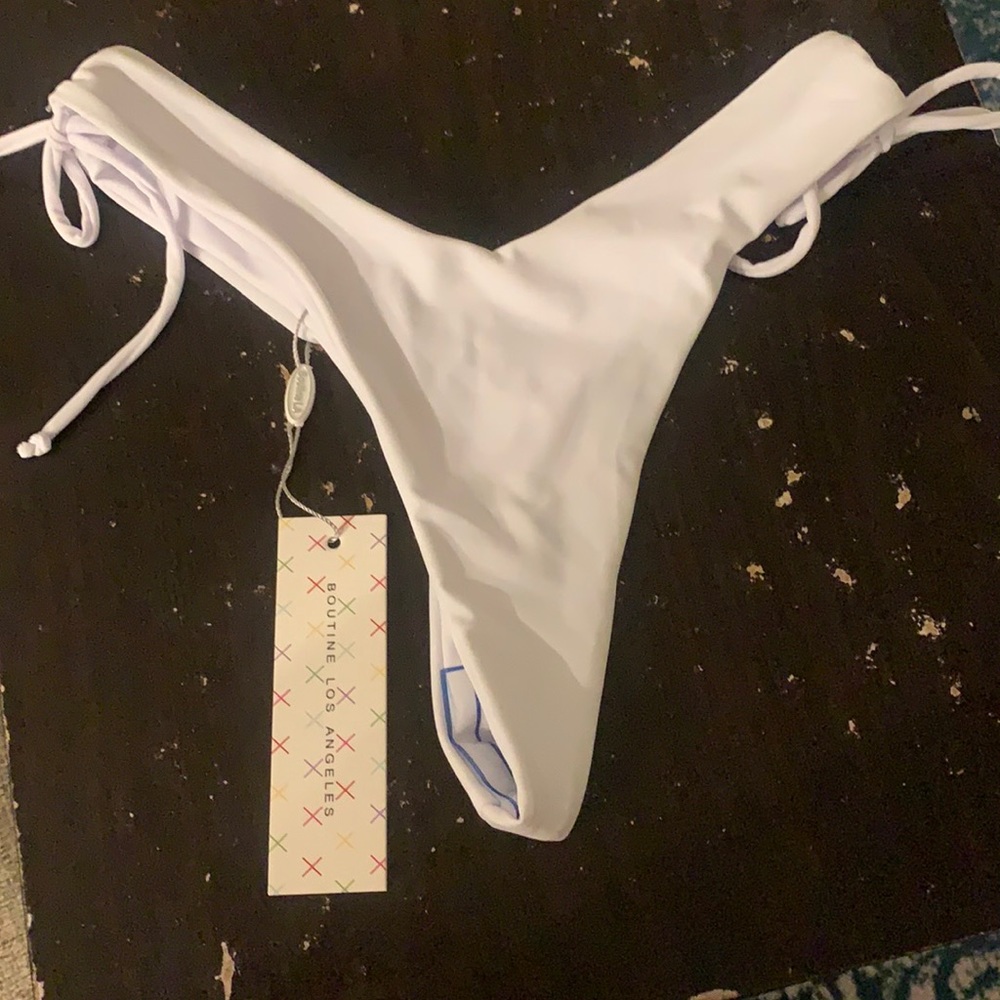 boutine LA white multie swim bottoms